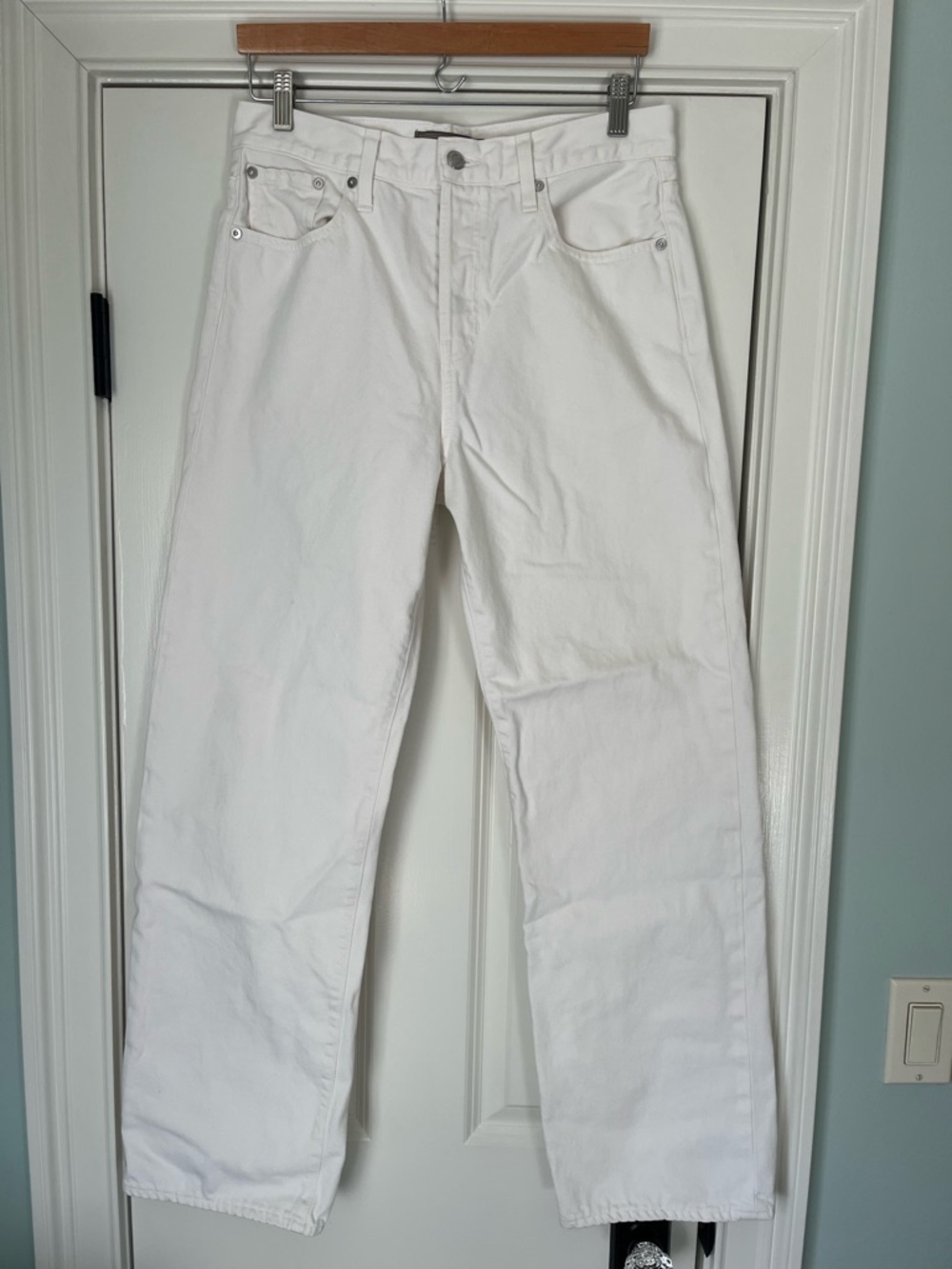 J. Crew Point Sur White Straight-Leg Jeans Size 29